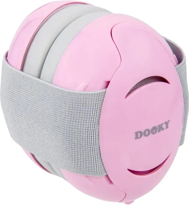 DOOKY Baby Gehörschutz Rosa (0–3 Jahre)