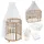 Waldin Babybett OWAL Kinderbett 7in1 mit Matratze, mitwachsendes Kinder-Bett