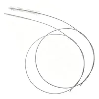 2 Stück 100cm Flexible Schlauchbürste Edelstahl Reinigungsbürste Flaschenbürste Lang Rohrbürste für Strohhalmrohr Kühlschrankablauf Heizungsbürste Heizkörperbürste Abflussbürste