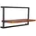 SIT Möbel Wandregal 125 x 25 x 75 cm Antikschwarz