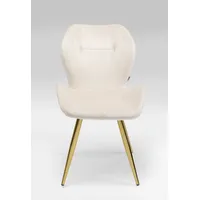 Kare 2er-Set KARE DESIGN Stuhl Viva Stoff Beige Creme