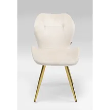 Kare 2er-Set KARE DESIGN Stuhl Viva Stoff Beige Creme