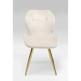 Kare 2er-Set KARE DESIGN Stuhl Viva Stoff Beige Creme
