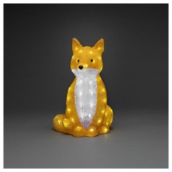 KONSTSMIDE Gartenfigur 6235-203 Acryl Fuchs sitzend 40cm 64 ww LED