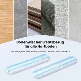 yangyuqi Stück für Vileda H2PrO Bodenwischer Ersatzbezug, Mikrofaser Wischmopp Bezug für alle Hartböden, Maschinenwaschbar (Neu, Verbessert)