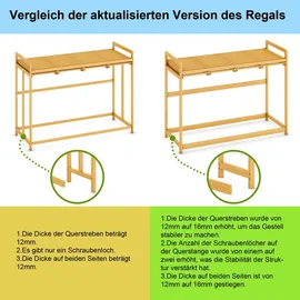 ADEL DREAM AdelDream Wäschekorb 200L, 4 Fächer Wäschesammler mit Bambusrahmen