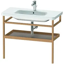 Duravit DuraStyle Handtuchhalter DS988304376 94 x 44 cm, basalt matt/Eiche massiv, mit Ablage