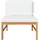 vidaXL Garten-Lounge-Set 3-tlg. teak/beige