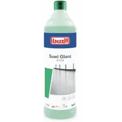 Buzil Bodenreiniger Suwi Glanz G 210, Wischpflege auf Basis wasserunlöslicher Polymere und Wachse, 1000 ml - Flasche