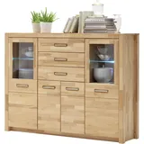 MCA living Highboard 163 x 122 x 40 cm kernbuchefarben / Braun