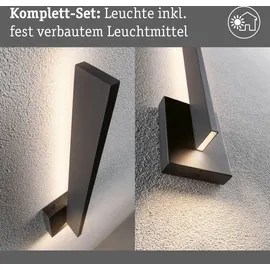 Paulmann LED Außenwandleuchte Levka IP44