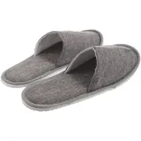 JEWEDECO Faltbare Reise Hausschuhe Japanischer Stil Leinenstoff Tragbar Leicht Komfortable Baumwollpantoffeln Für Zuhause Hotel Und Reisen - 45 EU