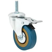 Eyepower Schwerlast Möbelrolle mit Bremse M10 Rolle 75mm Lenkrolle