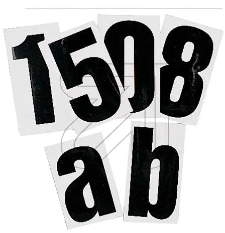 Selbstklebend Nummern, Ziffer 1