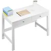VEVOR Kleiner Schreibtisch mit Schublade Arbeitsschreibtisch Rechteckig Weiß