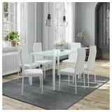 Vicco Esszimmerstuhl Grand, Weiß, 42.5 x 48 cm 6er Set (6 St) weiß