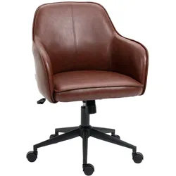 Vinsetto Bürostuhl Kunstleder, Schaumstoff, Nylon