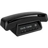 Alcatel ePure Premium - Schnurloses Festnetztelefon DECT mit Anrufbeantworter - Vintage-Design - Basis mit smarter Anzeige - Grafikdisplay - Freisprechfunktion - Anrufblockierungsfunktion - Schwarz