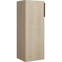 Burgbad Eqio Halbhoher Schrank 1-türig, Türanschlag links, 960x350x320mm, UH3525LF3180G0252, Farbe: Eiche Dekor Cashmere / Eiche Dekor Cashmere, Griffleiste Schwarz Matt G0252
