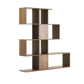 miliboo Skandinavisches Bücherregal 147 cm Walnuss
