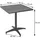 MCW J95 Gartentisch 70 x 70 x 75 cm Braun/Schwarz