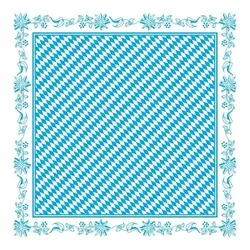 Sovie HORECA Papier-Tischdecke Bayern aus Papier 80x80 cm, 50 Stück - Einweg Mitteldecke Bayerisch Raute