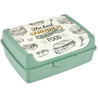 KEEEPER Brotdose carla midi "Space Tour", nordic green Deco-Click-Box midi, PP, praktischer Verschluss, / 1 Stück (1069731528200)