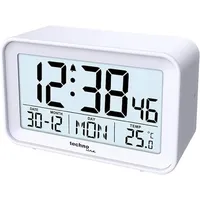Technoline WT497 moderner, digitaler Wecker, Innentemperatur, Datum, Wochentag, Alarm