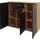 Priess Kombikommode Barcelona 123 x 103 x 38 cm Schwarz
