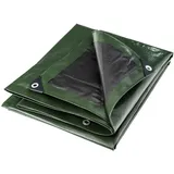 WERKA PRO Multifunktionstuch schwarz und grün 240 g/m2 3 x 5 m