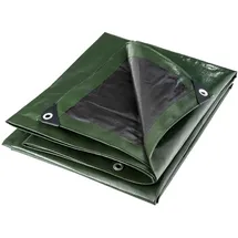WERKA PRO Multifunktionstuch schwarz und grün 240 g/m2 3 x 5 m