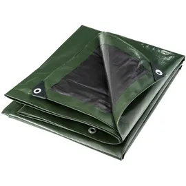 WERKA PRO Multifunktionstuch schwarz und grün 240 g/m2 3 x 5 m