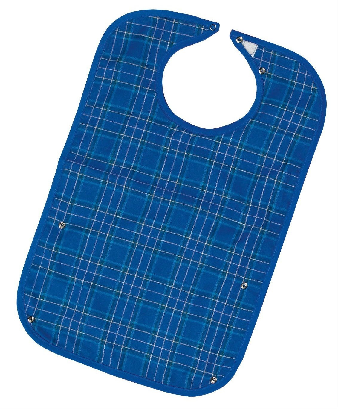Homecraft Everyday Bib, Waterproof Adult Bib, Clothing Protector from Spills and Stains, Mealtime Bib Protector, Dinning Aid Apron, Washable, Medium, Blue, (Eligible for VAT relief in the UK)