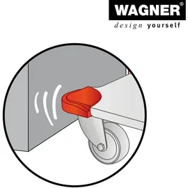 Wagner System GmbH WAGNER Kantenschutz rundum Schutz, passend für Transporthilfen mit gerundeten Ecken, Kunststoff, rot - 20305704