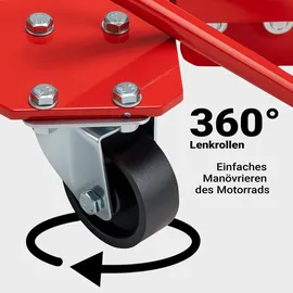 XPOtool Rangierschiene Motorrad Metall bis 570 kg