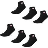 Champion 6er Pack Quarter Socken Schwarz 43-46