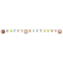 Procos Luftschlange Girlande Happy Birthday 1 St. Rosa