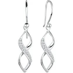 Elli Infinity Symbol Kristalle 925 Silber Ohrringe   Damen 