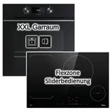 Küppersbusch Herdset Küppersbusch Backofen Teilauszug ÖkoClean + Midea Flex-Induktionskochfeld Booster 77cm