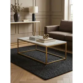 KADIMA DESIGN Weiß Gold Marmor 100 x 60 x 40 cm