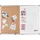 Bi-Office Kombitafel 60 x 45 cm braun/weiß