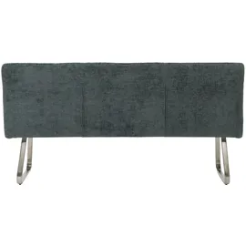 Mendler Sitzbank HWC-H70 Polsterbank Blau/Grün 180 x 40 x 48 cm