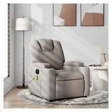vidaXL vidaXL, Massageliege - Massagesessel, Taupe Stoff