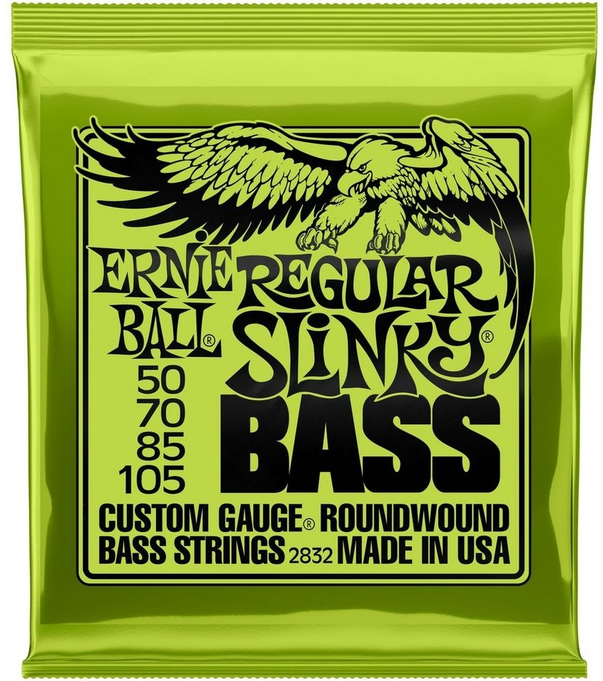 Produktbild Ernie Ball Saiten, (EB2832 50-105 Regular Slinky Nickel Wound), EB2832 50-105 Regular Slinky Nickel Wound - Saitensatz für 4-Saiter
