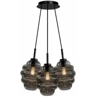 s.luce Echos 3-flg. 3x25 cm Rauch/Oval