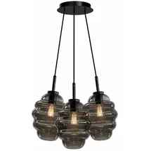 s.luce Echos 3-flg. 3x25 cm Rauch/Oval