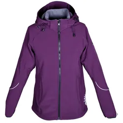 Softshelljacke DEPROC ACTIVE "NIGEL PEAK Women", Damen, Gr. 48 (XL), lila, 96% Polyester; 4% Elastan, sportlich, Langarm mit Gummizug, Jacken Outdoorbekleidung Softshelljacke Sportbekleidung Übergangsjacke Yoga & Pilates Bekleidung, auch in Großen Größen erhältlich