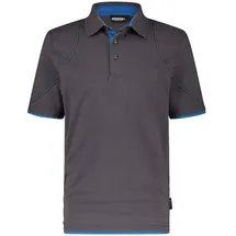 DASSY Poloshirt, anthrazitgrau/azurblau Gr. XL