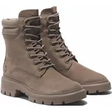 Timberland Winterstiefel TIMBERLAND "CORTINA VALLEY MID LACE UP WATERPROOF BOOT", Damen, Gr. 38, beige, Leder, Schuhe Winterstiefel, Winterschuhe, Winterboots, Schnürboots, Schnürstiefel, wasserdicht