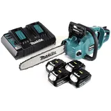 Makita DUC353PT5 inkl. 4 x 5,0 Ah Akku + Doppelladegerät / 35 cm